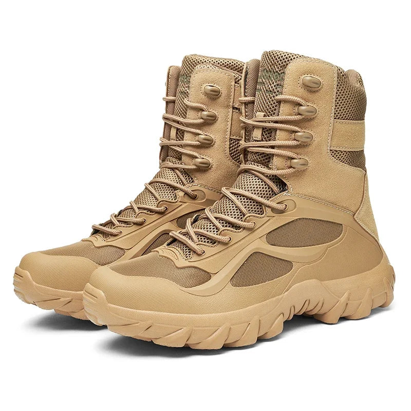 Men Climbing Shoes Tactical Boots High Quality Motorcycle Hunting Hiking Shoes Breathable Boot For Men Brand Motorcycle Shoes