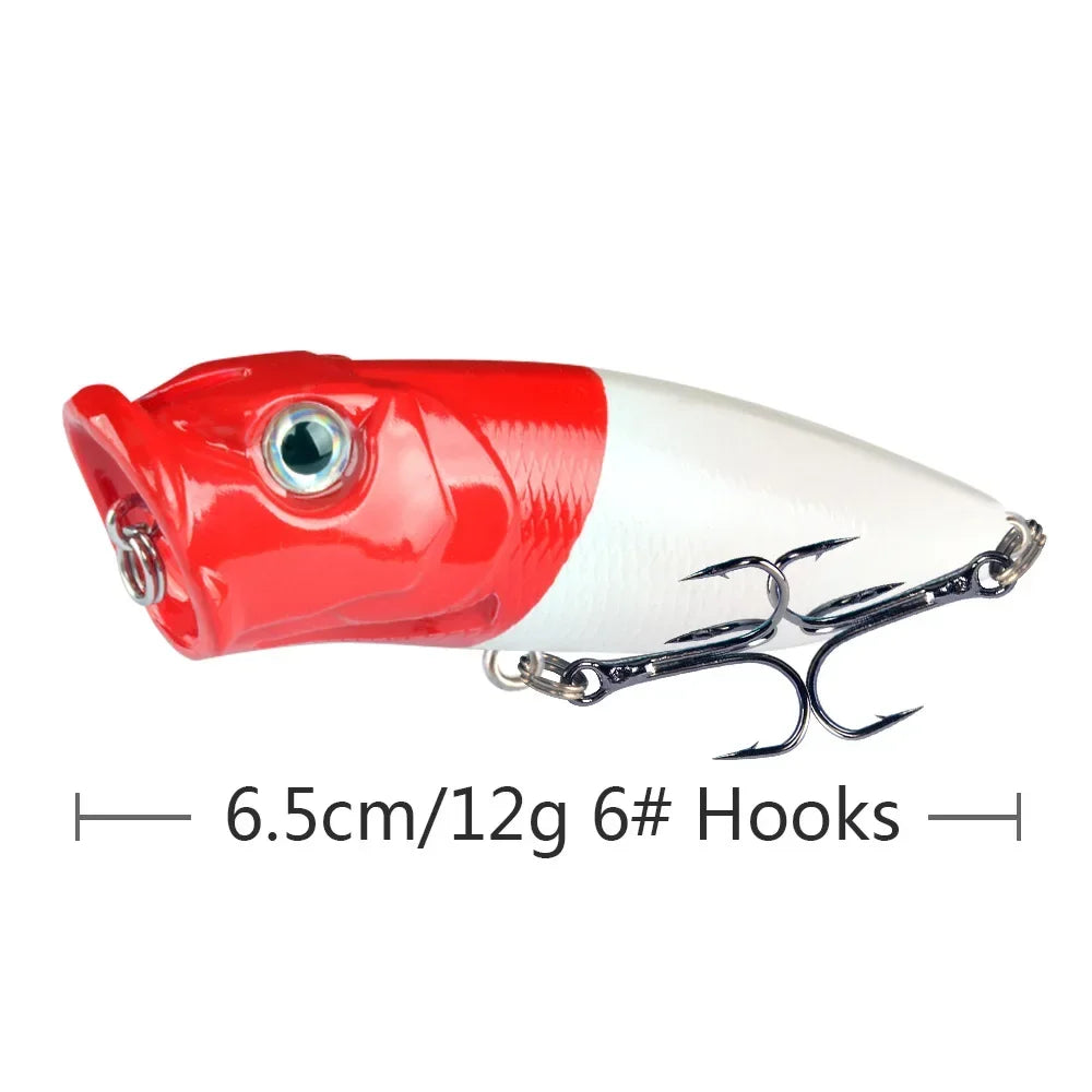 6.5cm 10g Lure Bait Floating Water Bead Wave Climbing Bionic Vibrating Swing Temptation Top Water Temptation Bass Predatory Bait
