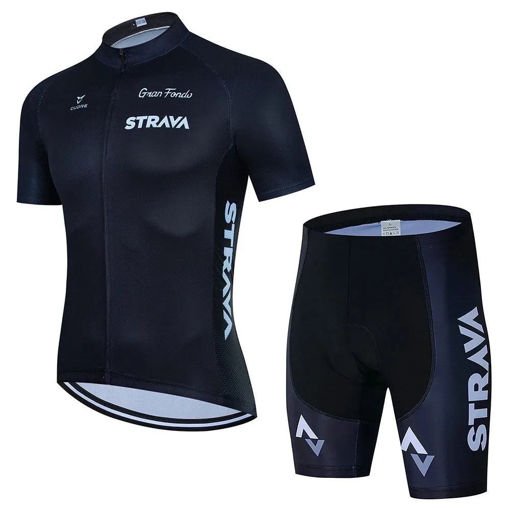 STRAVACycling Clothes For Men Cycling Sets Mountain Bike Clothes Man Summer Cycling Suit Cycling Pants Cycling Shirt Equipment