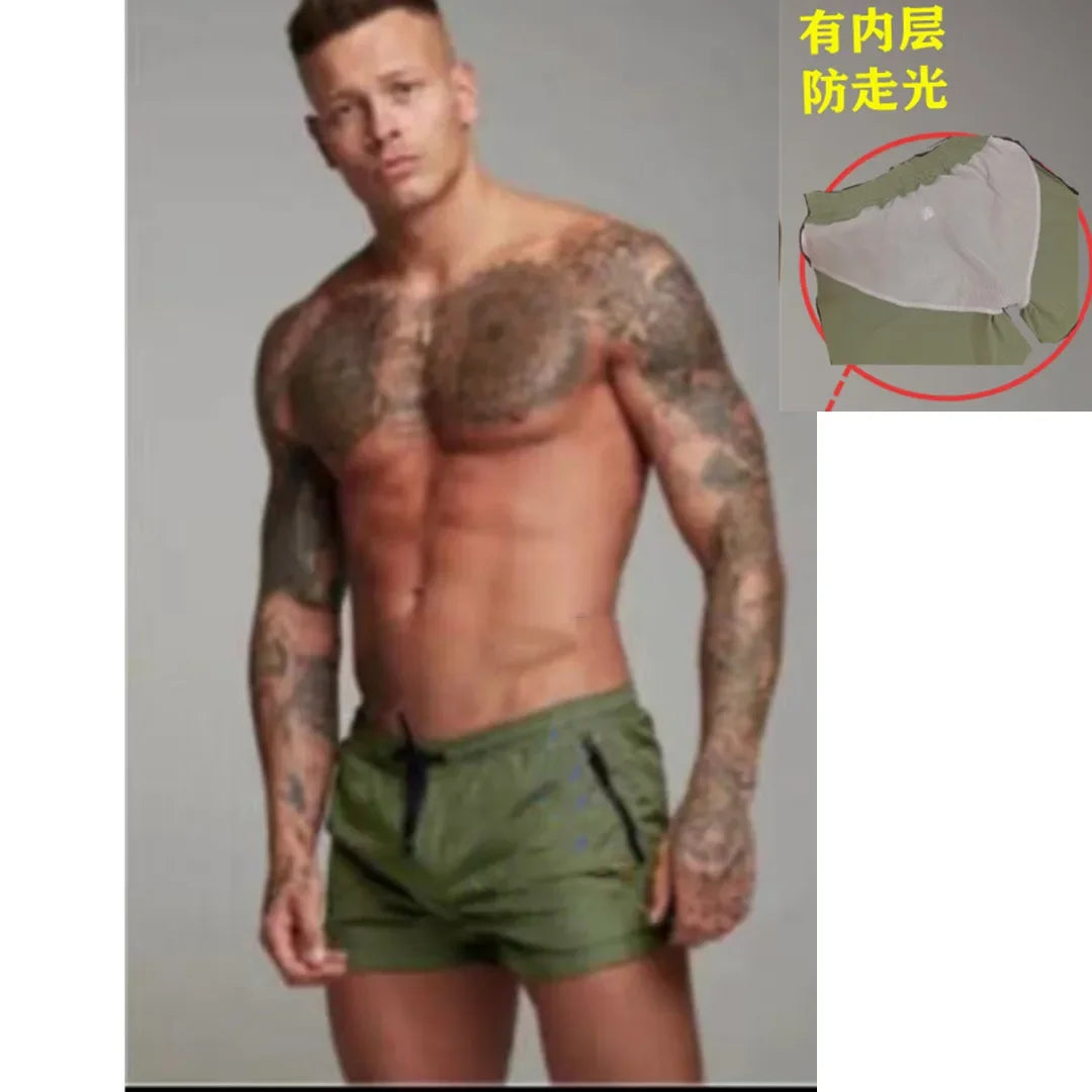 2022 New Mens Swimsuit Sexy Swimwear Men Swimming Shorts Men Briefs Beach Shorts Sports Suits Surf Board Shorts Men Swim Trunks