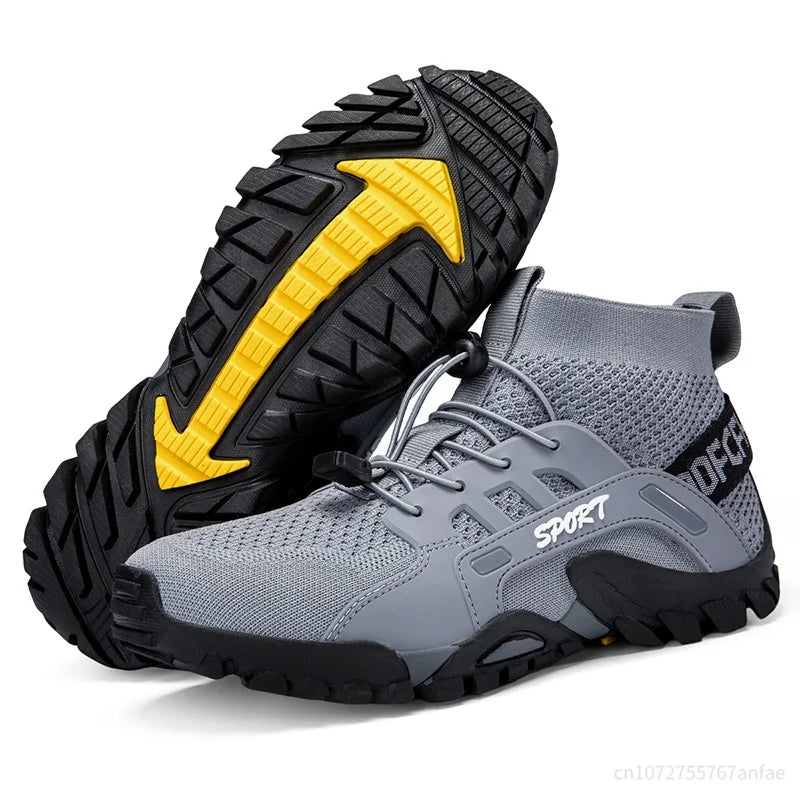 Hiking Shoes for Man Outdoor Comfortable Breathable Mesh High Top Boots Mountaineering Woman Quick Drying Travel Sneaker
