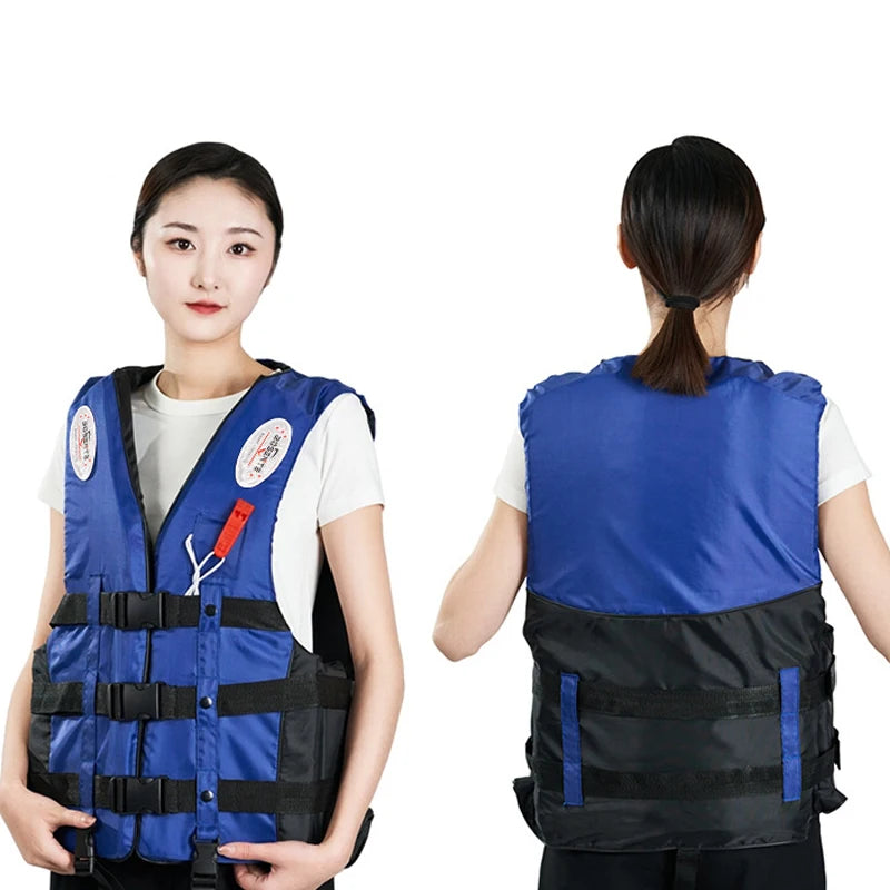 Life Jacket For Adults Children, Water Sports Safety Men Women Life Vests For Water Skiing Rafting Surfing Kayaking Lifeguard
