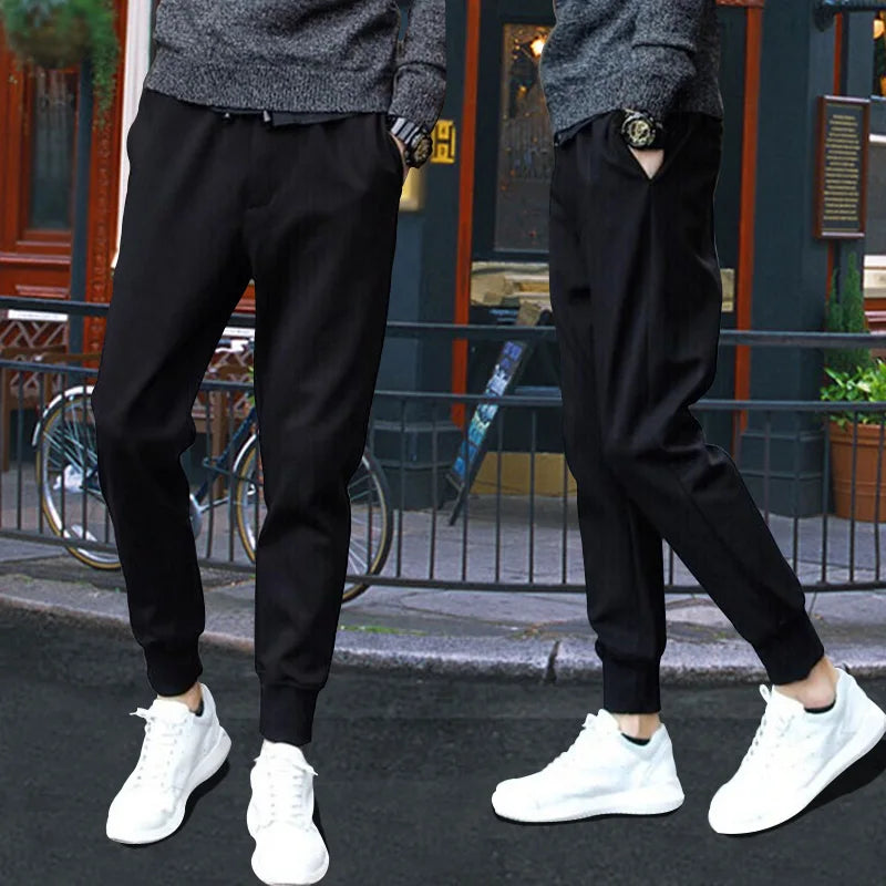 Men's Straight Leg Jeans Small Footwear Wear Resistant Casual Trousers Cotton Elastic Denim mid Waist Zipper Fashionable Yout...