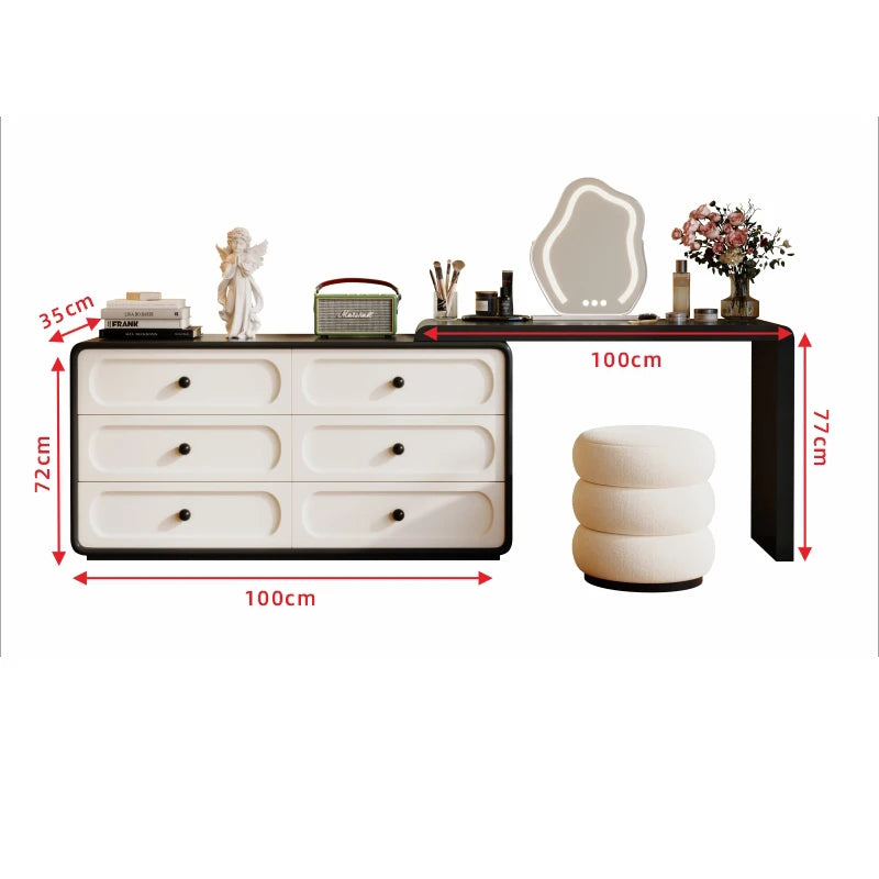 French Vintage Vanity Table Premium Organizer Drawers Storage Vanity Table Design Bedroom Coiffeuse De Chambre Furniture