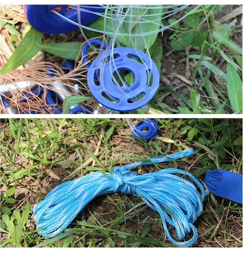 Lawaia Fishing Net Multifilament/Monofilament Line Cast Net Catch Fish Throw Network Steel Sinker Outdoor Hand Net Fish Trap