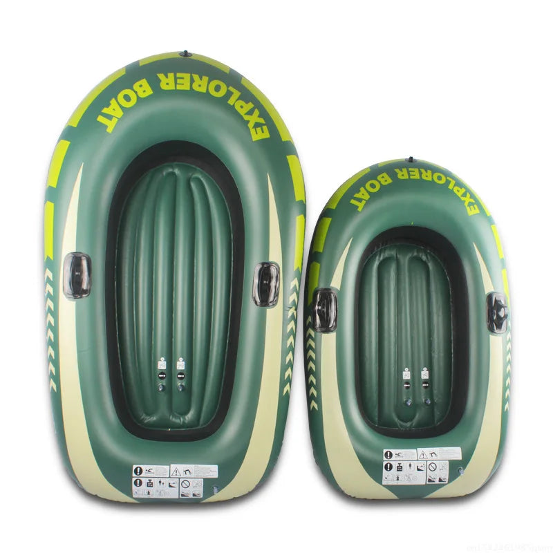 PVC Inflatable Kayak Canoe 1~2 Person Rowing Air Boat Fishing Boat Summer Rubber Boat Pvc Kayak Thickened Rafting Boat New
