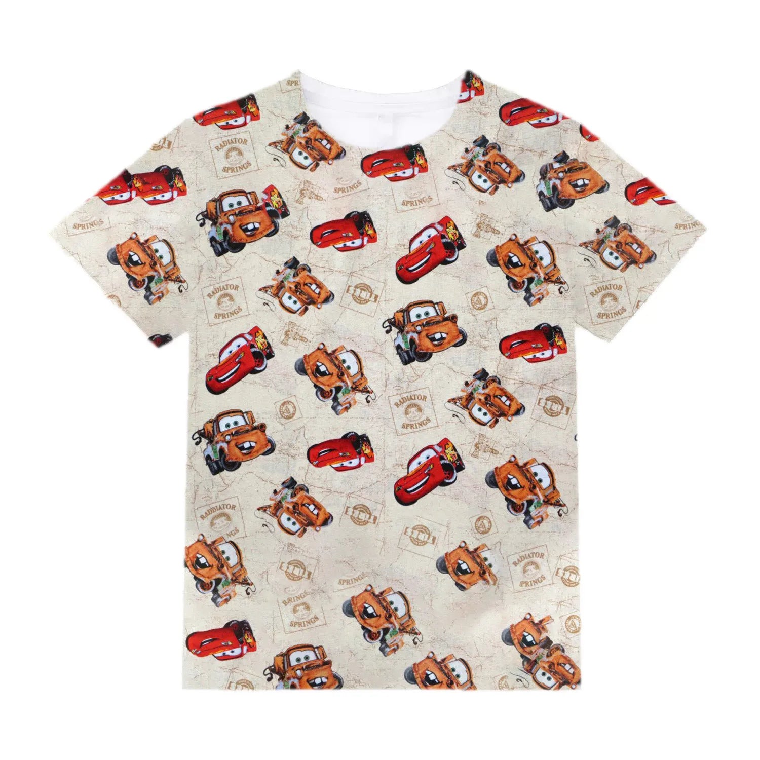 Kids Clothes for Girls from 2 to 7 Years Cute Things Cartoon Car Fashion T-Shirt Boys 9 to 14 Years White Tshirt Summer Tees Top