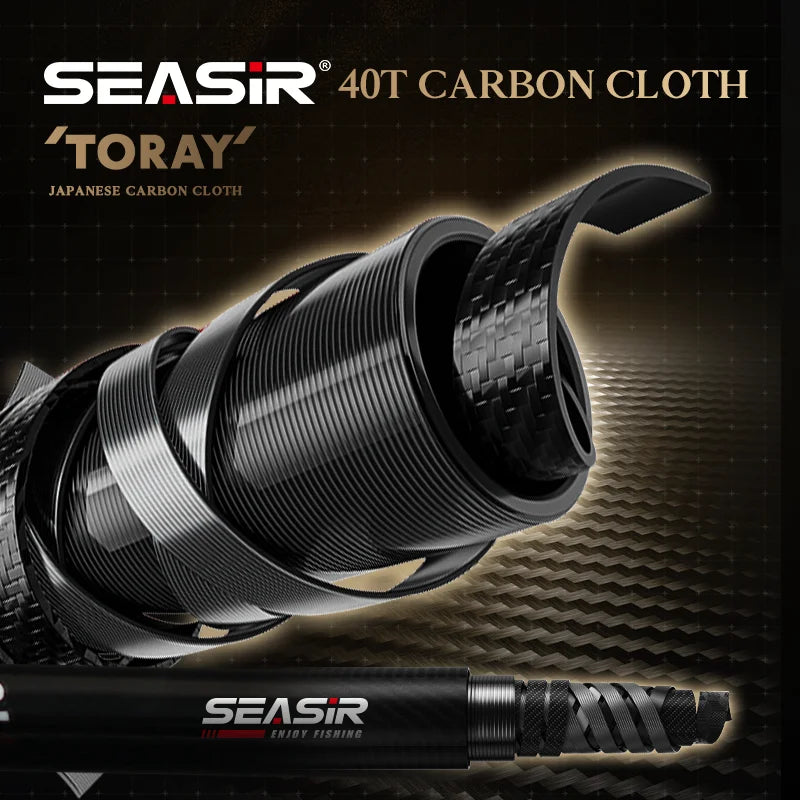 SEASIR Stream Solid Wood Fishing Rod FUJI A+O Guide Rings UL1.57M-1.98M 86G  Ultralight BFS TORAY 40T Carbon Fishing Rods