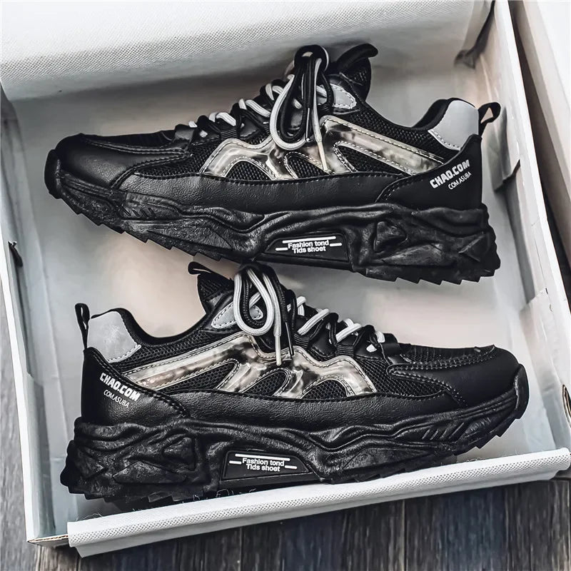 Men's motorcycle shoes for outdoor hiking, breathable, comfortable, versatile and trendy shoes