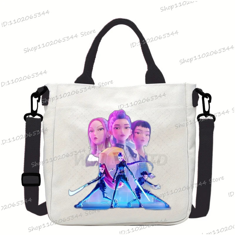 Fashion Woman Men Anime Cartoon Small Shoulder Bags Rumi Tiger Print Handbags Korean Ulzzang Student Crossbody Bag Gifts