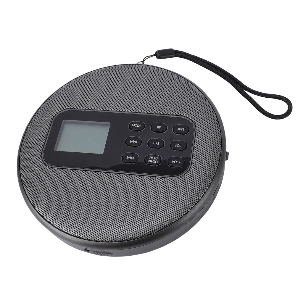 Portable CD Player Portable CD Player Rechargeable Stereo 3.5mm Cable Double Speakers Bluetooth CD CD-R MP3 Music Disc Player