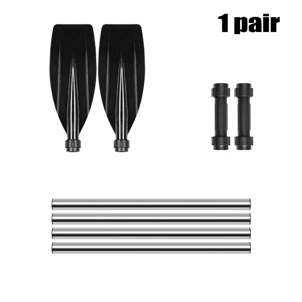 Aluminum Alloy Kayak Paddles Thicken Anti-twist Design Canoe Oars Detachable Portable Fishing Boat Pulp Boating Accessories