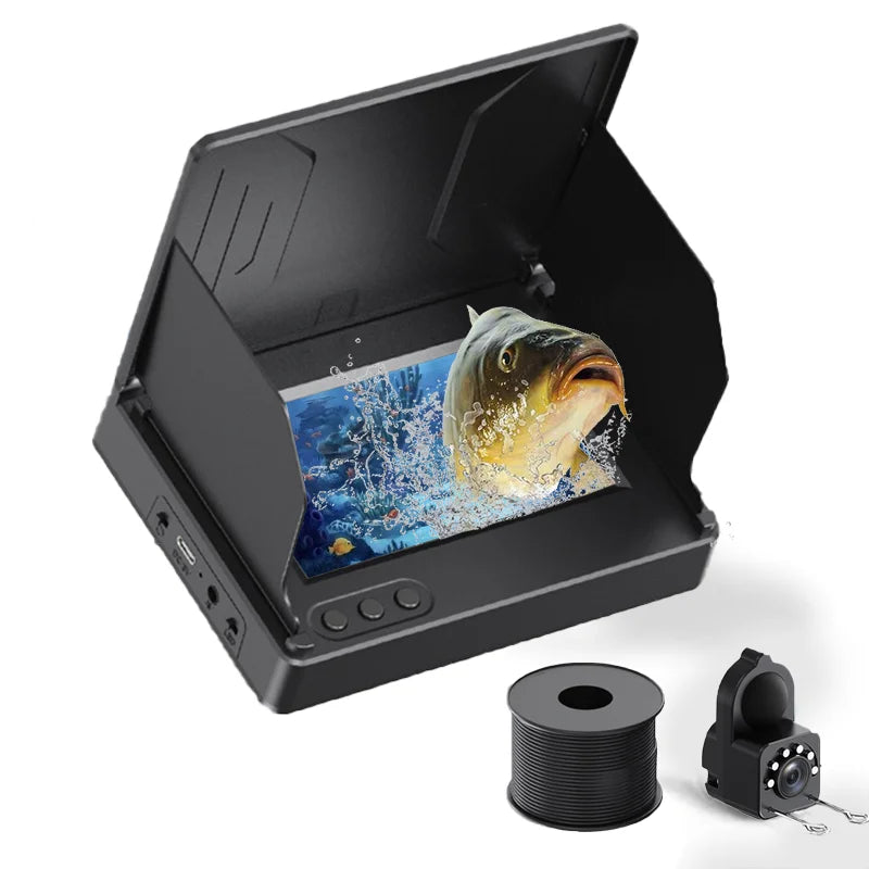 Fishing Camera 120°ortable Fish Depth Finder Water Handheld 1080P 4.3 Inch LCD Fish Finder Underwater With Night Vision