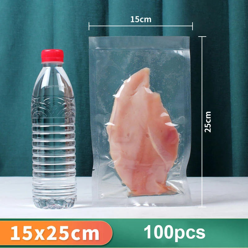 Food Vacuum Sealer Bag Plastic Sealing Bags Reusable Food Preservation Sealed Bag Household Vacuum Packaging Bags for Kitchen