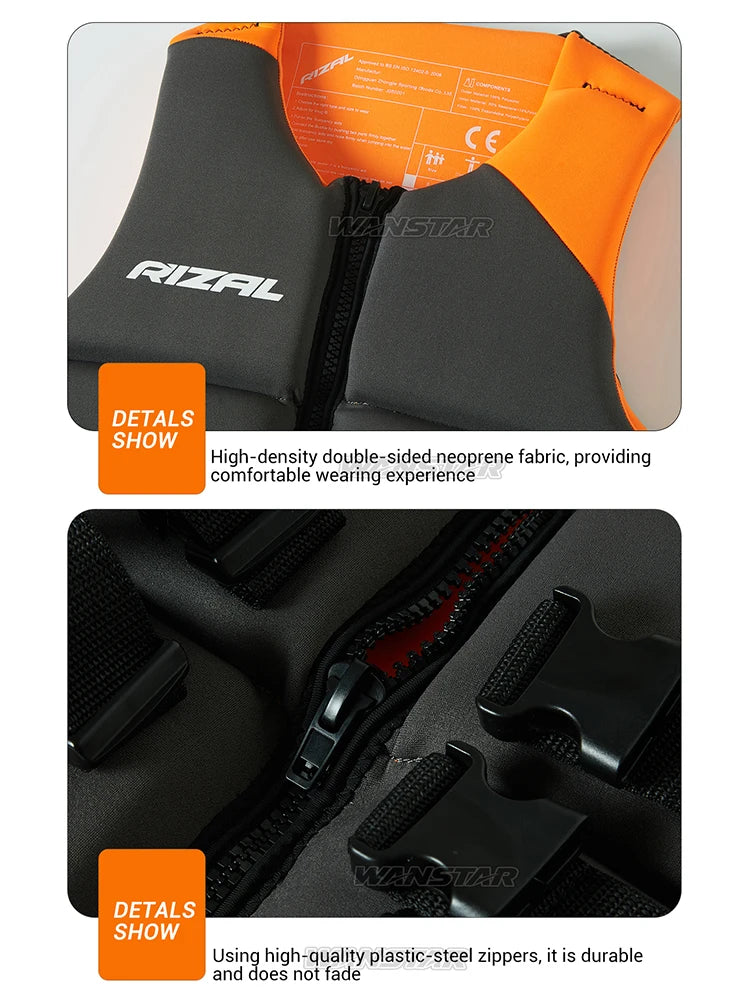 Buoyancy Vest - Adjustable, 50N+ Buoyancy, Summer Water Sports Gear for Men & Women, Suitable for Swimming, Pool, Beach