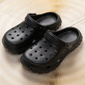 Women and Men's Hole Shoes Summer Non-Slip Outdoor Sandals Closed Toe Soft Feeling Beach Slippers Thick Bottom Soft Bottom