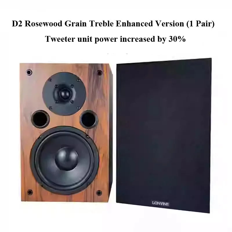 Home HIFI 65-inch Passive Speakers 100Wx2 Output Power 2Crossover Stereo Audiophile Bookshelf Speakers 4-inch Silk Dome Tweeter