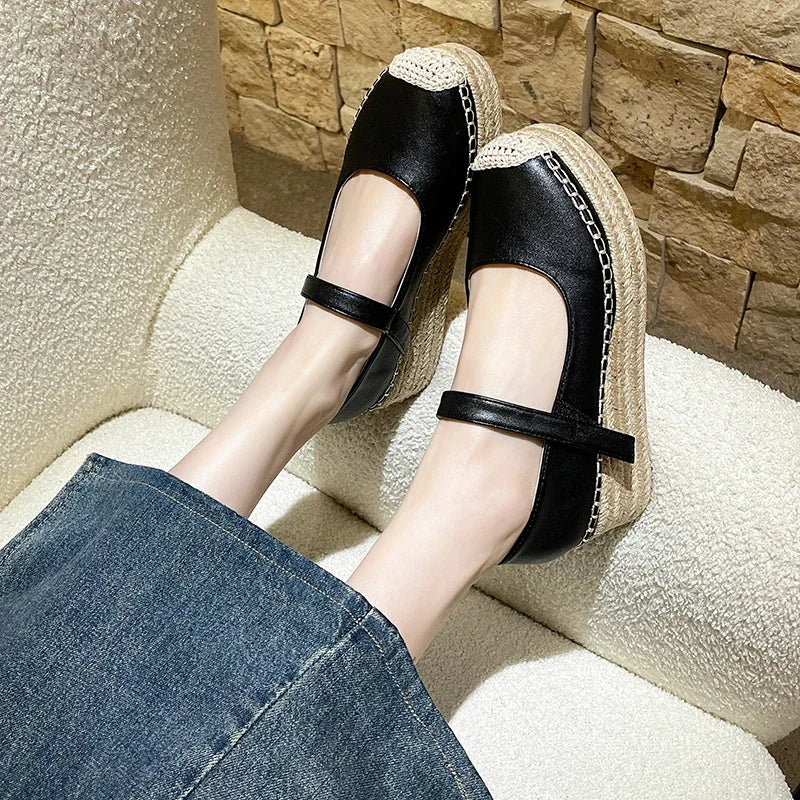 Flat Shoes for Women Wedge Platform Casual Espadrilles Barefoot Comfortable Fashion Offer