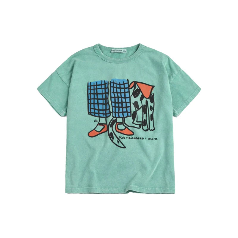 Summer 2026 New Kids T-shirt Shorts Set  Korean Boy Girl Letter Printed T-shirt Children's Casual Cute Short Sleeves Kids Tops
