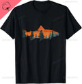Trout Fly Fishing Nature Outdoor Fisherman Gift T-Shirt Pesca Clothes  Graphic T Shirts  Men Clothing Tops  Ropa Hombre