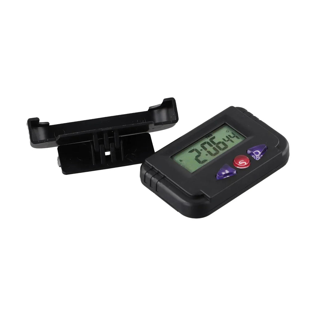 Mini Portable Desk Clock 12Hour Time Display Digital Clock Automotive Electronic Stopwatch Alarm Clock For Student/Car/Bedroom