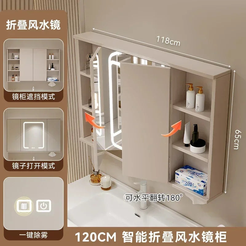 Mirrors Storage Muebles Para El Hogar Maderaa Home Furniture Ceramics Toilet Cabinets Washbasin Vintage Vanity Light Cabinets