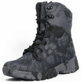 Hunting Boots Men's High Top Camouflage Breathable Tactical Shoes Outdoor Hiking Wear-Resistant Waterproof Mountaineering Boots