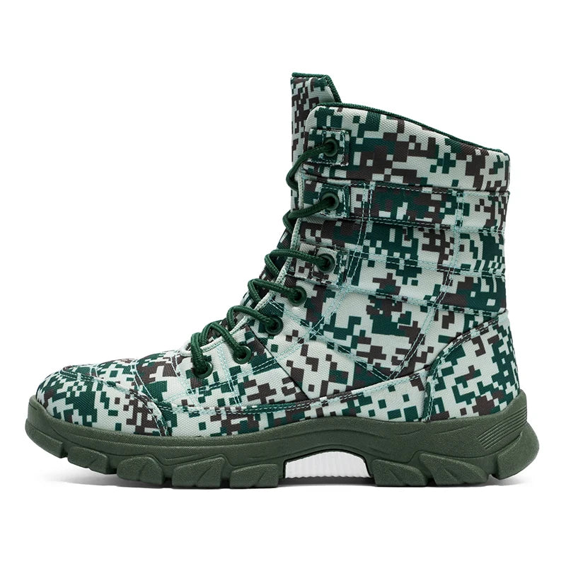 Men Boots High-top Mountain Sneakers Hiking Shoes For Men Outdoor Climbing Sneakers Autumn Winter Walking Zapatillas Hombre