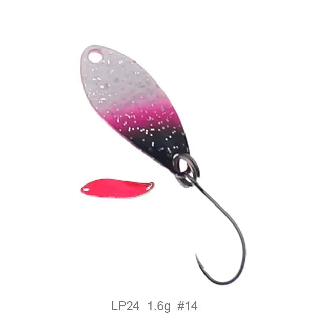 Fishing  Spoon Trout Lures1.5g 25mm UV Colors Ultralight Fishing Tackle Freshwater Artificial Bait