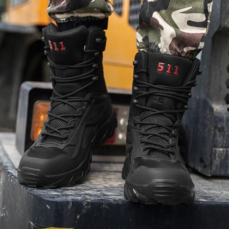Men Boots Boots Breathable Mesh Hiking Desert Boot Climbing Hiking Shoes Ankle Hunting Boots for Men 2024