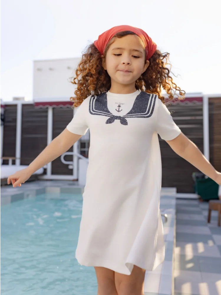 AP SS26 Nautical jersey cotton collection summer boys girls fashion casual clothing dress set shirt