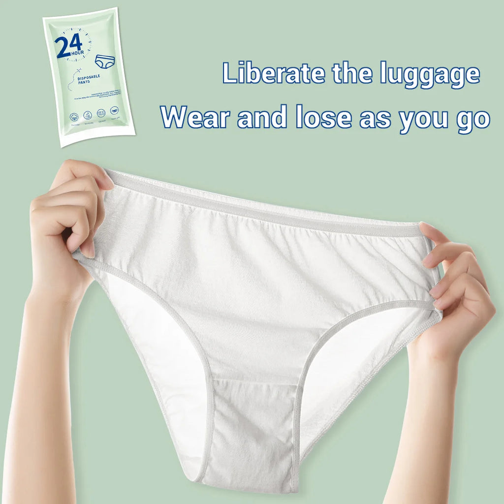 1 pack of two-day and one-night disposable bath towels, washcloths, underwear sets, travel portable daily necessities.