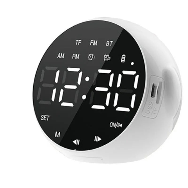 Timed alarm clock Bluetooth audio and voice broadcast Large LED touch display Magnetic countdown timer