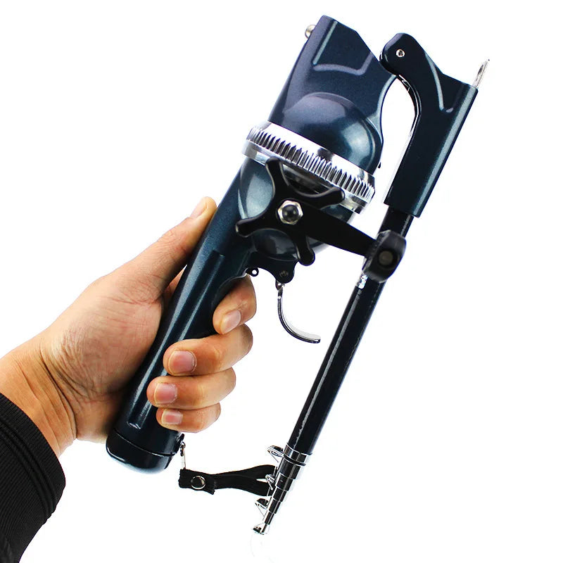 1PC Fishing Rods Foldable Fishing Rod One Body Hidden Wheel with Its Own Fishing Line Portable Pocket Throwing Rod Lure Supplies