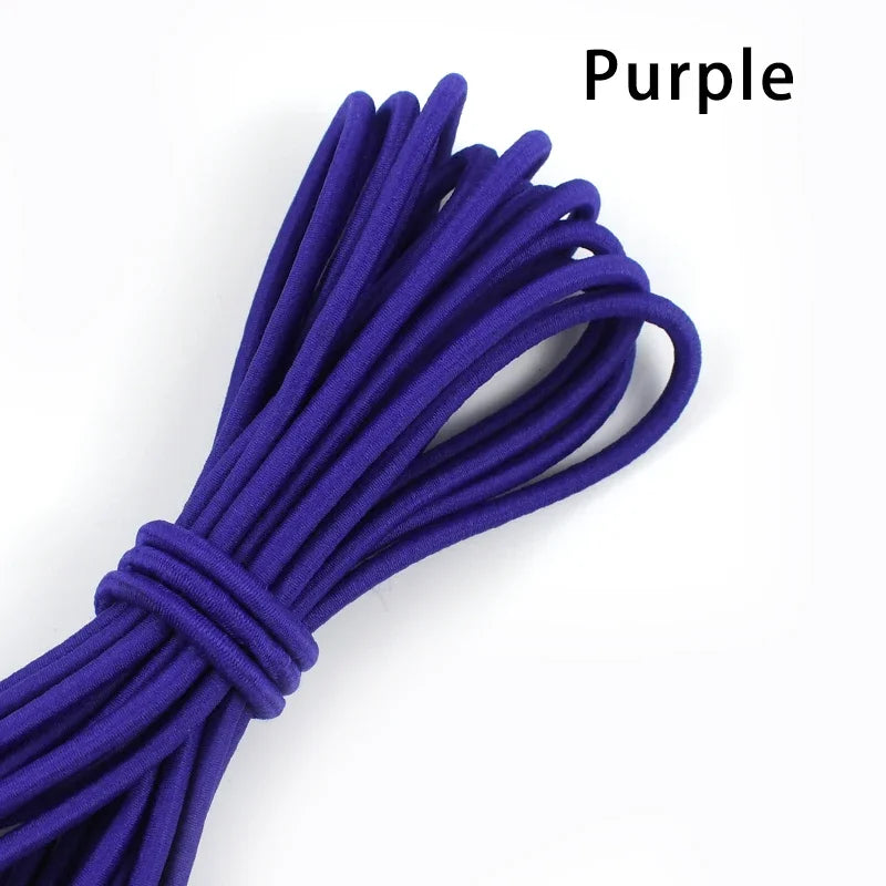 5/10Meters 4mm Elastic Bands for Hairband Sewing Stretch Rubber Tapes Rope Belt Spring String Cords DIY Clothes Accessories