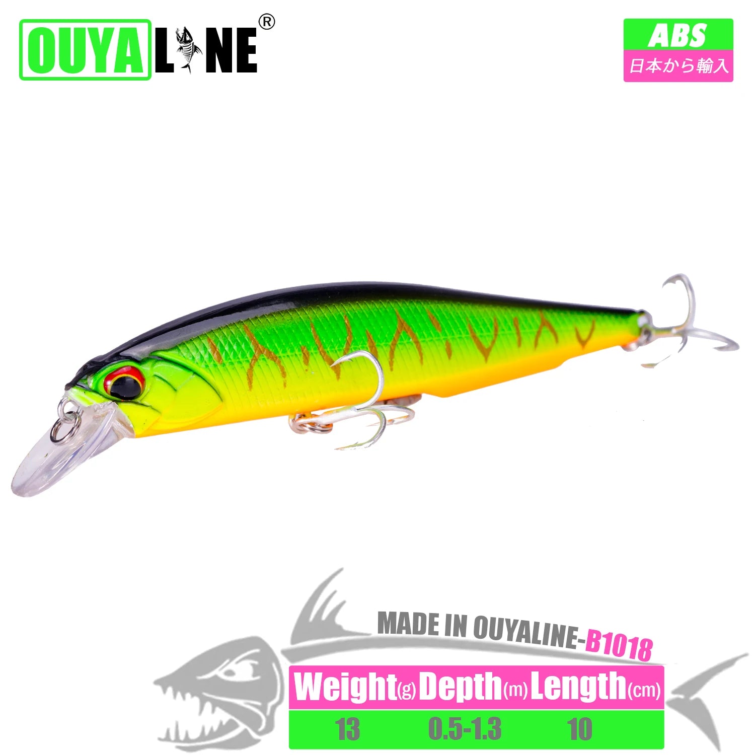 Fishing Lure Minnow Weights 13g 10cm Isca Artificial Depth 0.5-1.3m Bait Pesca Wobblers Pike Carp Fish Tackle Leurre Accessories