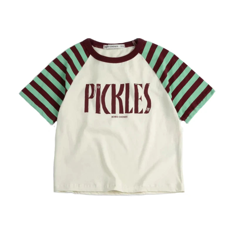 Summer 2026 New Kids T-shirt Shorts Set  Korean Boy Girl Letter Printed T-shirt Children's Casual Cute Short Sleeves Kids Tops