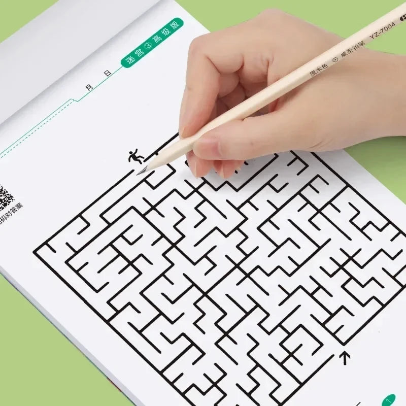Kid's Maze Game Book Intellectual Development Educational Early Learning Toys Student Concentration Training Book Kids Gifts