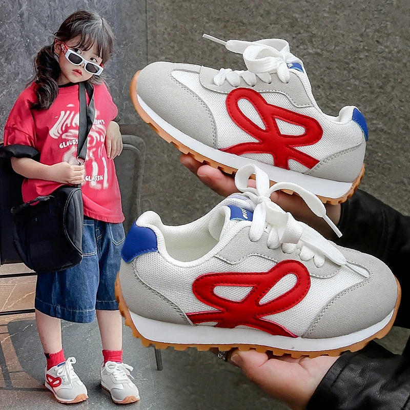Girls' casual sports white shoes Spring and Autumn new lightweight and versatile low top board shoes Men's moral training shoes