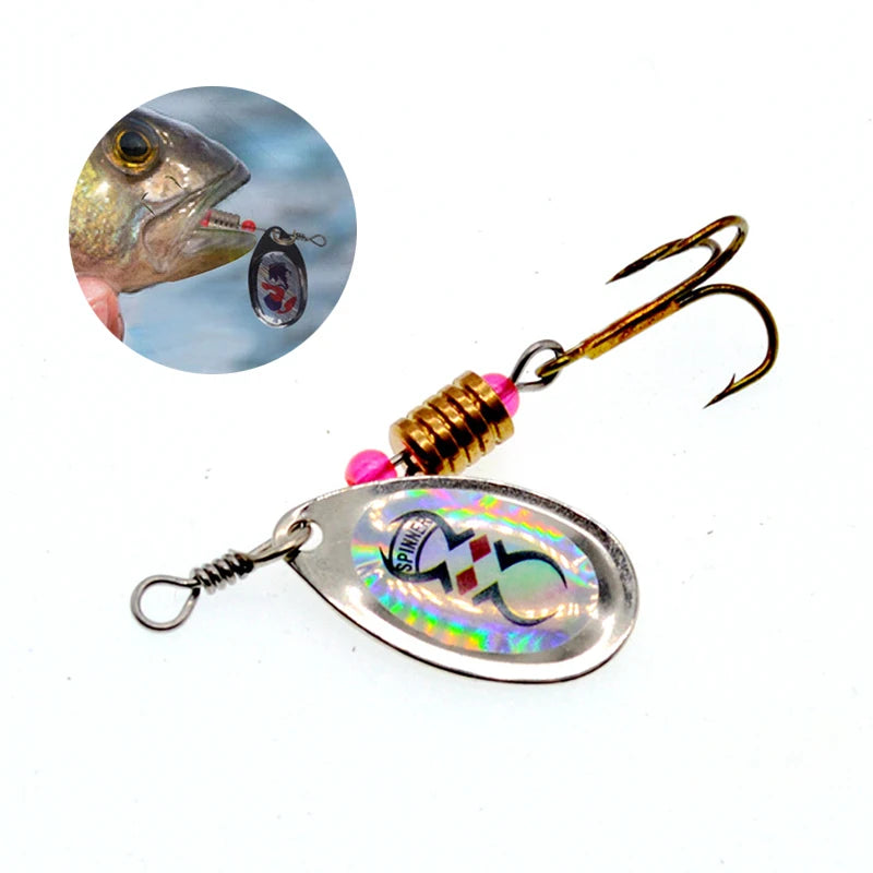 10pcs/1Set Metal Spoon Spinner Fishing Lure Spoonbait Crankbaits Wobblers Bait For Bass Pike Crochet Freshwater Fishing