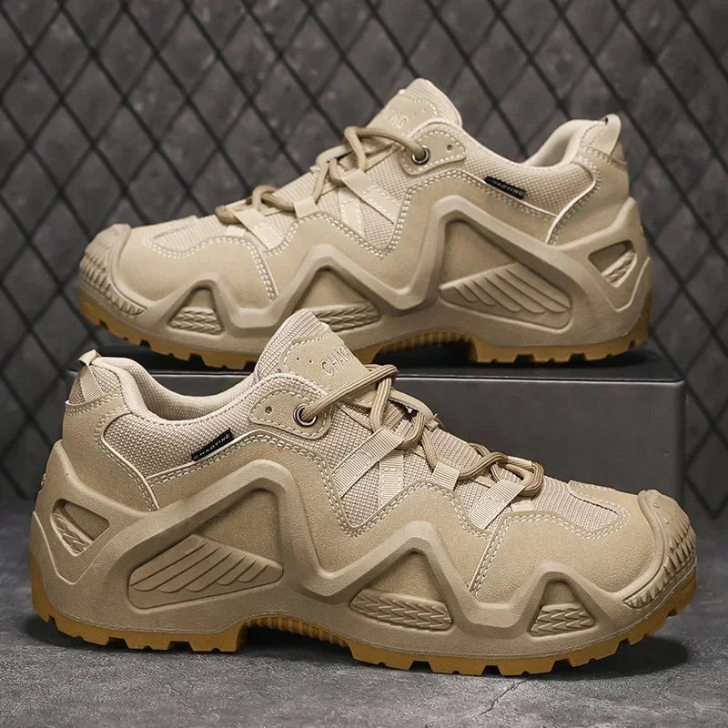 Outdoor Mens Hiking Shoes Combat Tactical Desert Boots Male Field Hunting Climbing Training Waterproof Sneakers Zapatillas Male