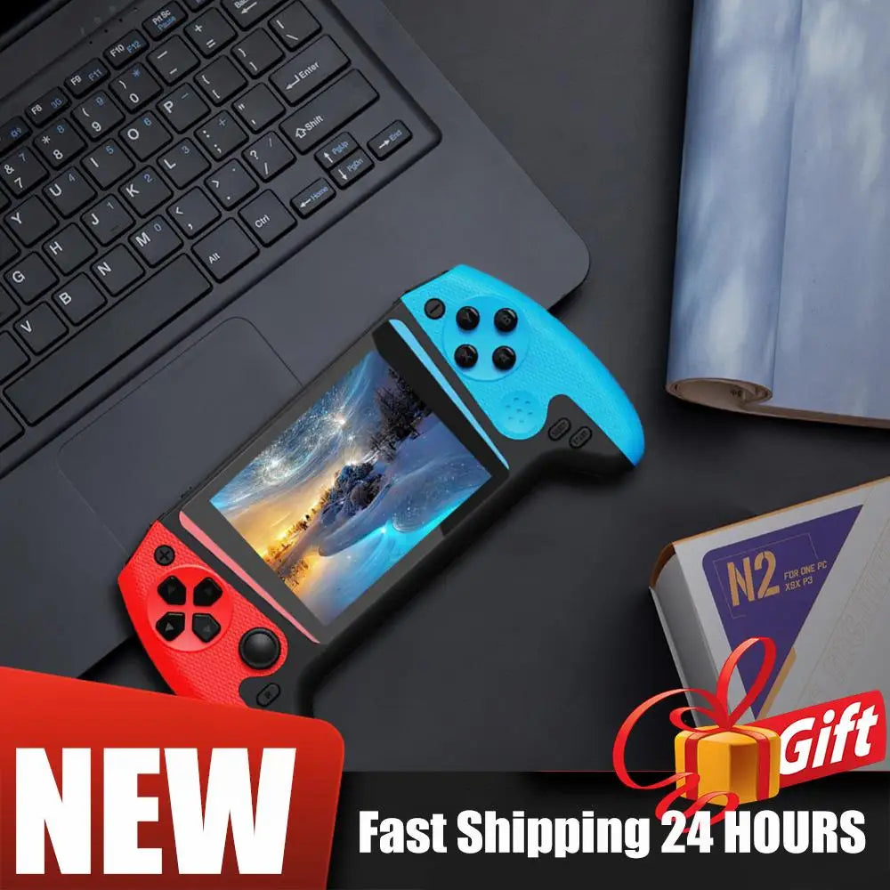 LCD Screen Retro Handheld Video Game Console Included 500 Classic Games TV Connect Nostalgic Game Console for Single Player