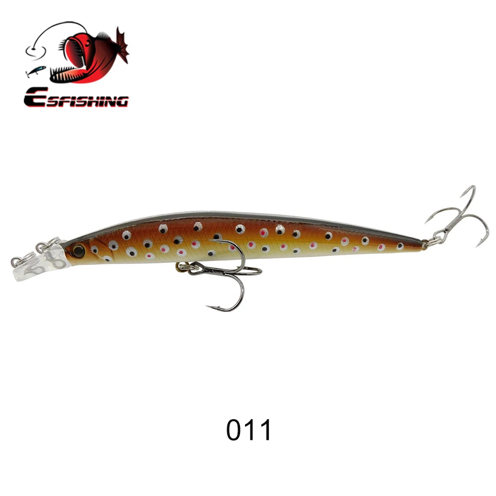 ESFISHING Fishing Lures Floating Minnow Sharp Shovel 120mm10g Dive 0.2-07m Leurre Soupl Baits Two Depth for Choosing Top Water
