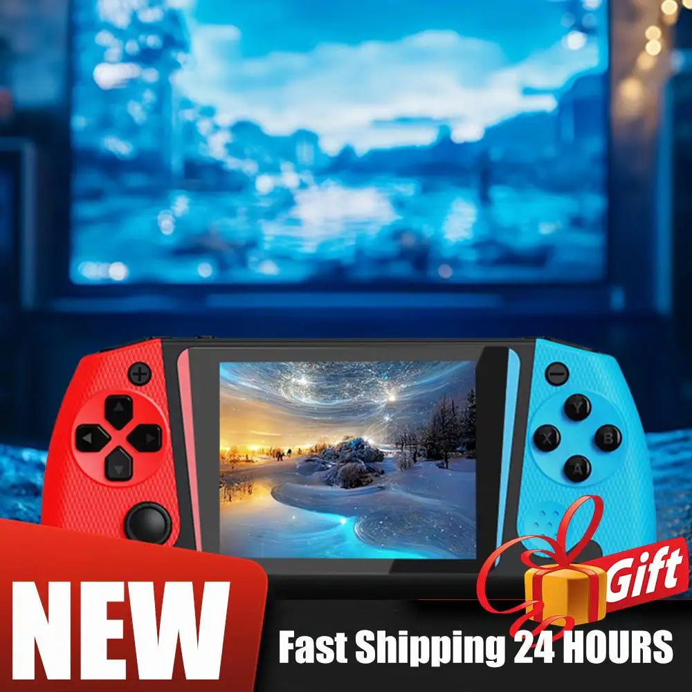 LCD Screen Retro Handheld Video Game Console Included 500 Classic Games TV Connect Nostalgic Game Console for Single Player
