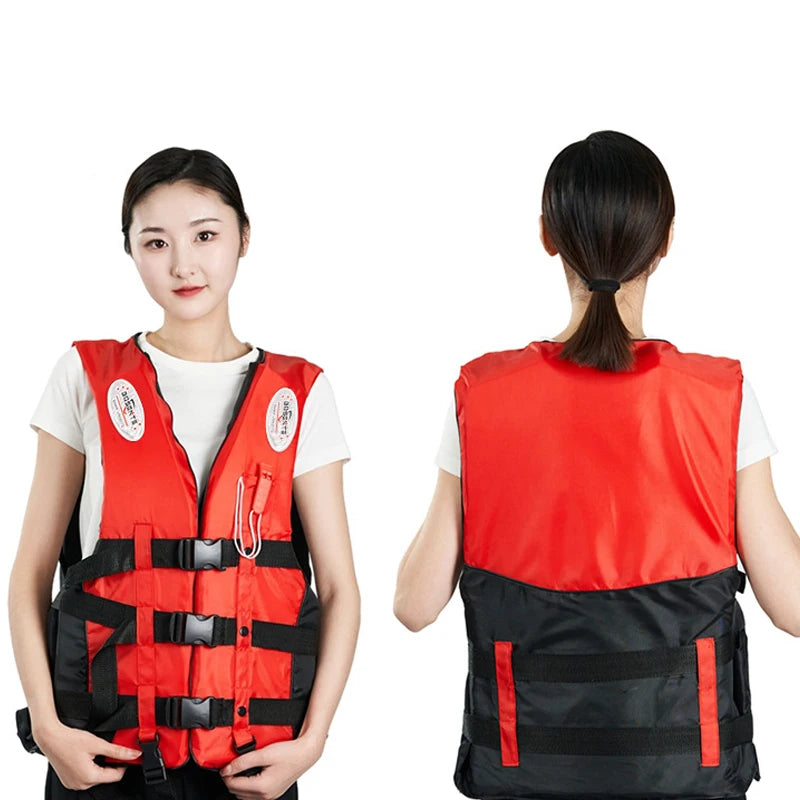 Life Jacket For Adults Children, Water Sports Safety Men Women Life Vests For Water Skiing Rafting Surfing Kayaking Lifeguard