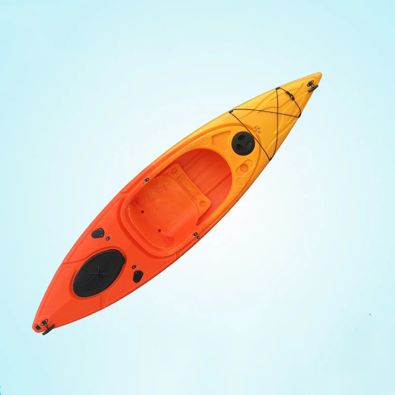 Single Double Triple Kayak Plastic Paddle Boat Canoe Ocean Boat Fishing Recreational Boat Club