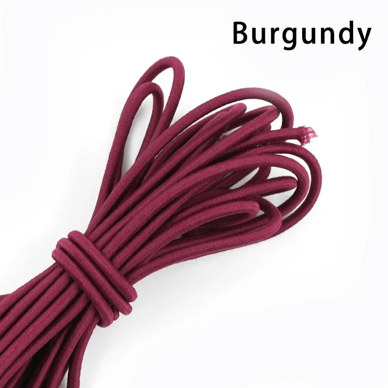 5/10Meters 4mm Elastic Bands for Hairband Sewing Stretch Rubber Tapes Rope Belt Spring String Cords DIY Clothes Accessories