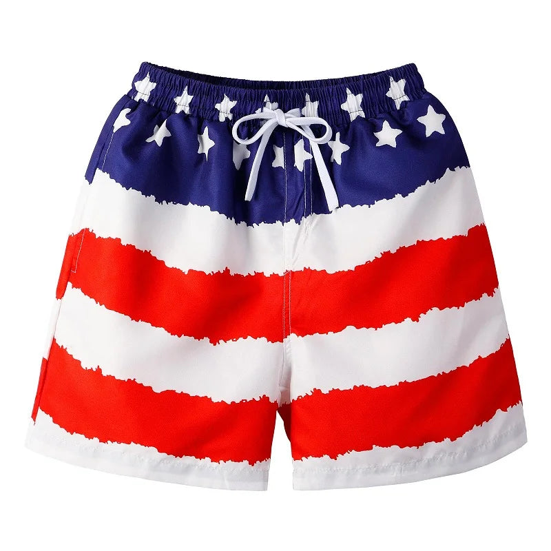 Hawaii Kids Swim Shorts Cute Swimsuit Swimming Trunks Quick Dry Summer Swimwear Boys Beach Shorts Surf Board Male Clothing Pant