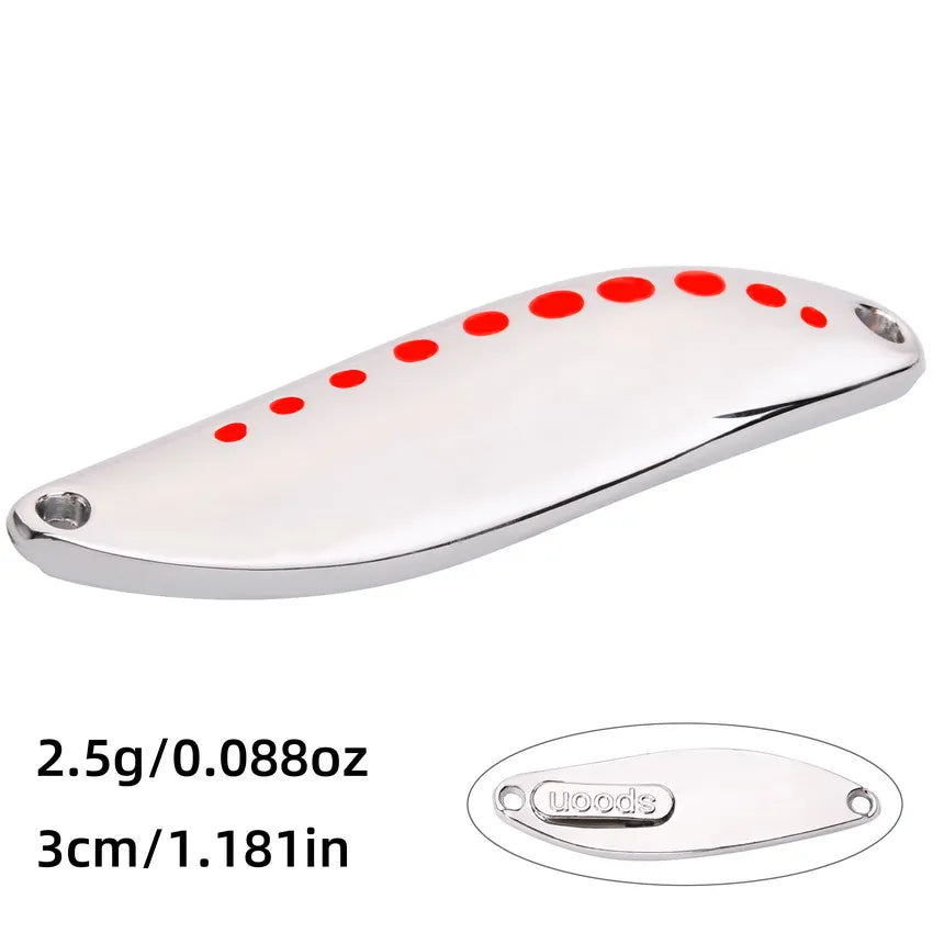 Metal Vib Leech Spinners Spoon Lures 2.5g 5g 7.5g 10g 15g 20g 25g 30g Artificial Bait Lure Fishing Tackle for Bass Pike Perch