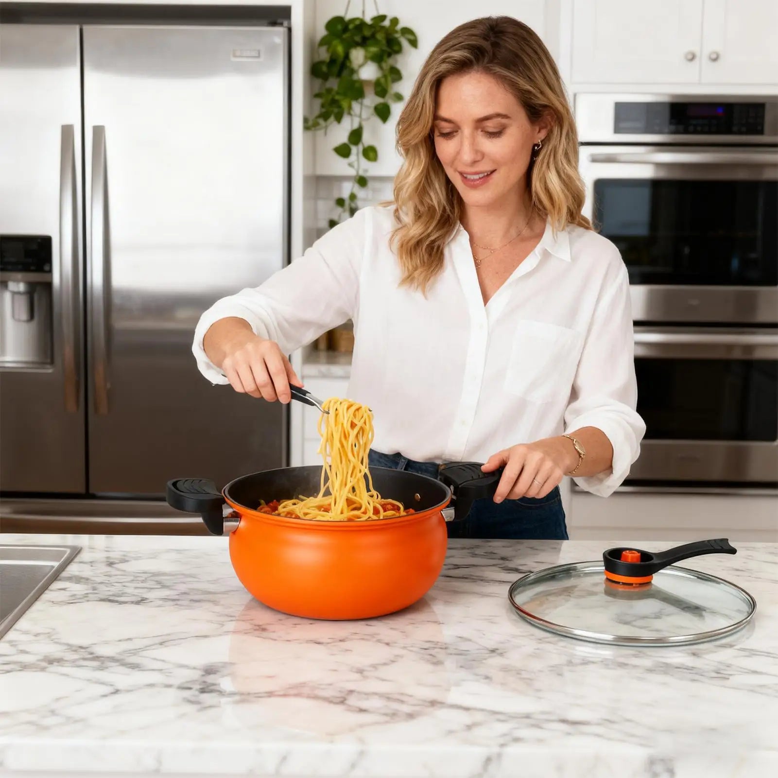 Cooking Pot Large Heavy Duty Cookware Kitchen Pots Cookware Nonstick Saucepan for Gas Ceramic Electric Stove Home Kitchen